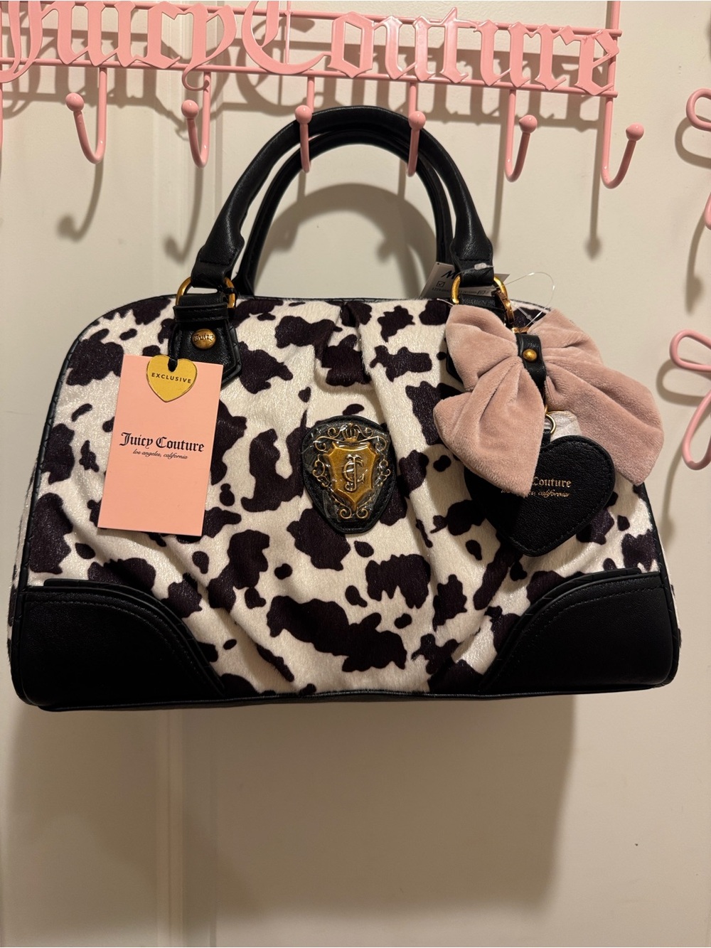 Juicy Couture Romance Cow Print Satchel